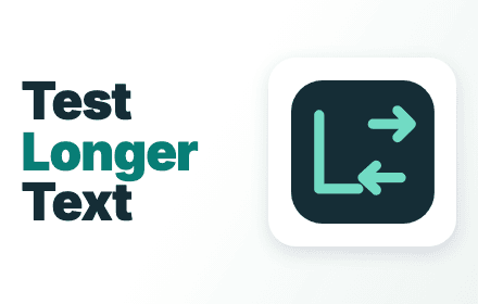 LocaleStress promotional artwork with expansion arrows and Test Longer Text text.